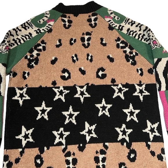 NWOT Anthropologie Starry Leopard Cardigan - Picture 12 of 16